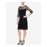 Alex Evenings Embellished Ruched Dress