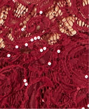 Speechless Juniors' Sequined Lace Infinity Gown