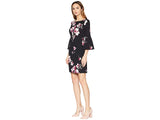 Ralph Lauren Grace Bay Floral Dress (Black/Pink/Multi) Women's Dress