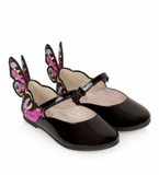 SOPHIA WEBSTER - Girls Black Chiara Embroidery Flats