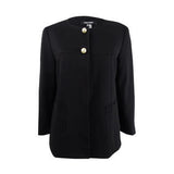 Nine West Faux-Pearl Button Jacket