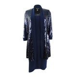R & M Richards Sequin Necklace- Embellished Dress & Jacket