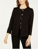 Nine West Faux-Pearl Button Jacket