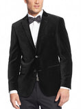 Alfani Deep Black Mens Velvet Blazer