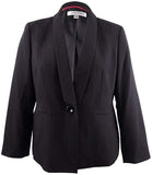 Kasper Striped Shawl-Collar Jacket
